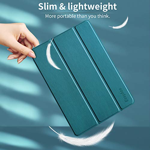EasyAcc Ultra Thin Lightweight Case Compatible with iPad 8th Generation/iPad 10.2 2020 2019/ iPad 7th Generation - Peacock Blue