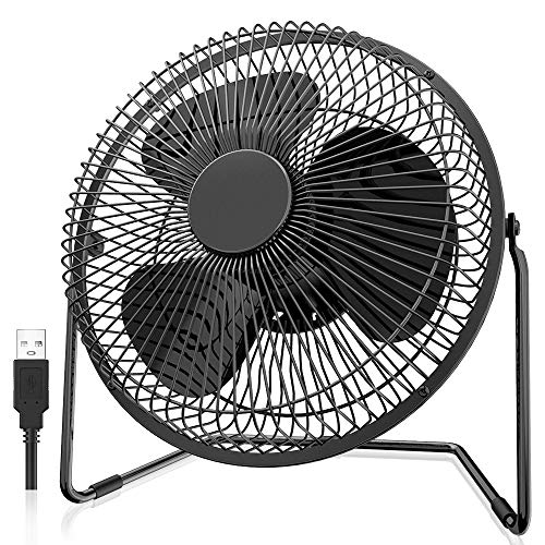 EasyAcc 8 inch 5200mAh Operated Desk Fan for BBQ Outdoors Camping Travel Office