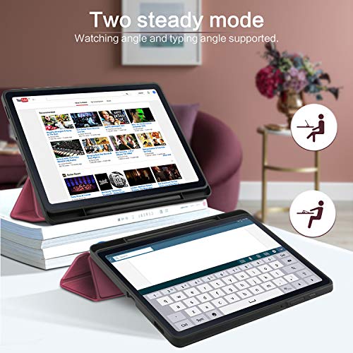 EasyAcc Hülle Kompatibel mit Samsung Galaxy Tab S6 Lite 2020 10.4 - Zwetschgen Purpur
