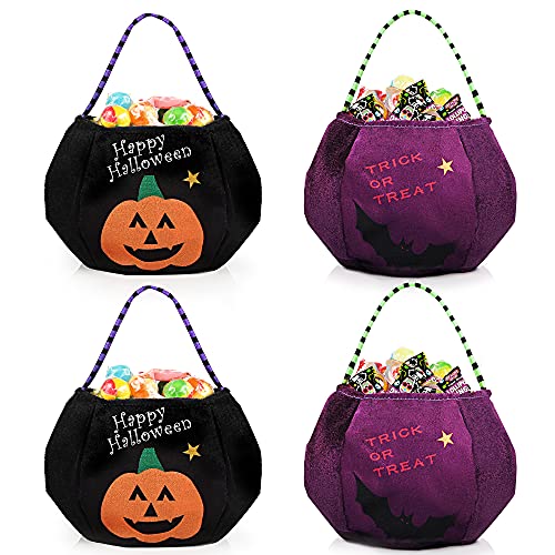Funme Halloween Velvet Candy Bag 4 Pieces -24cm