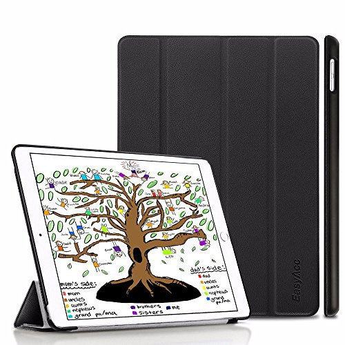 EasyAcc Ultra-Slim Smart Case with Stand for iPad 9.7 2018/ 2017 - Black