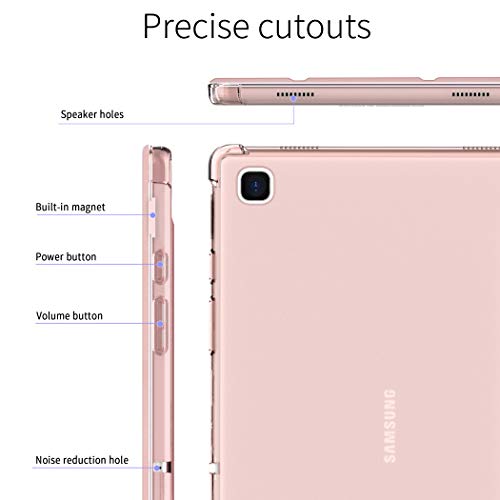 EasyAcc Translucent Case Compatible with Samsung Galaxy Tab A7 10.4 2020 - Rose Gold