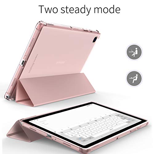 EasyAcc Translucent Case Compatible with Samsung Galaxy Tab A7 10.4 2020 - Rose Gold