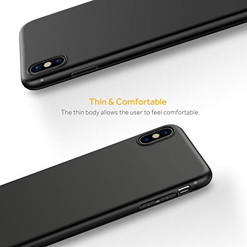 EasyAcc Black TPU Case with Matte Finish for iPhone XS Max