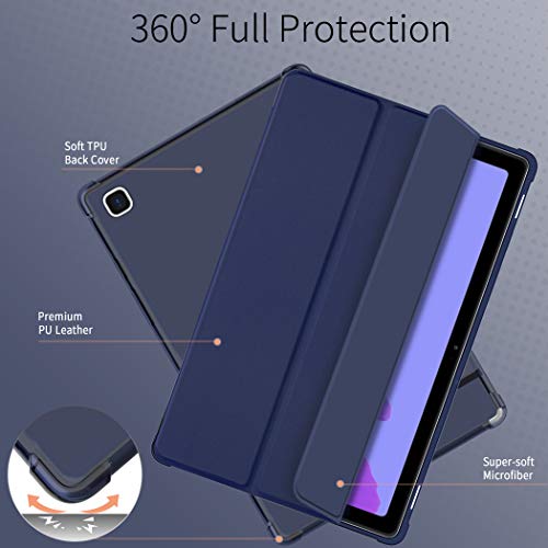 EasyAcc Transluzent Hülle Kompatibel mit Samsung Galaxy Tab A7 10.4 2020 - Blau