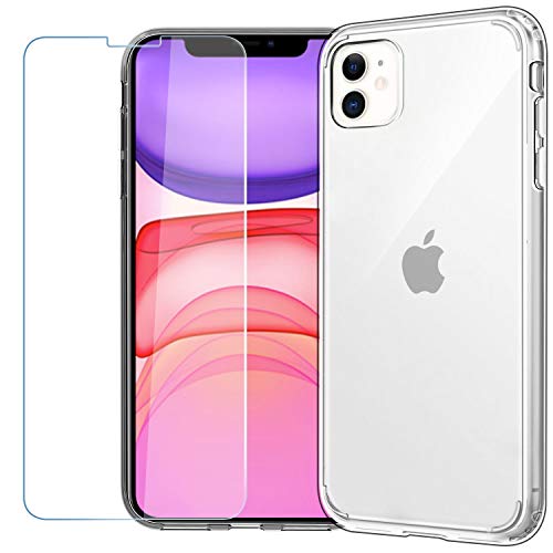 EasyAcc Slim Clear Case for iPhone 11 with Screen Protector