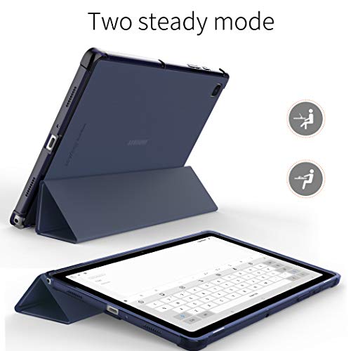 EasyAcc Transluzent Hülle Kompatibel mit Samsung Galaxy Tab A7 10.4 2020 - Blau