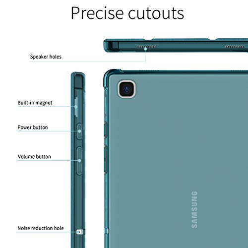 EasyAcc Transluzent Hülle Kompatibel mit Samsung Galaxy Tab A7 10.4 2020 - pfauenblau