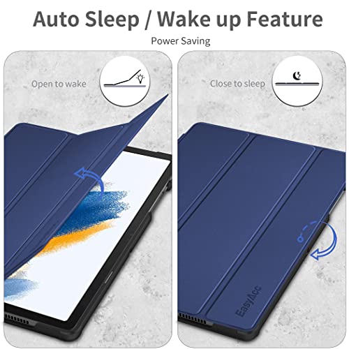EasyAcc PU Leather Case for Samsung Galaxy Tab A8 10.5 Inch 2021 -Navy Blue