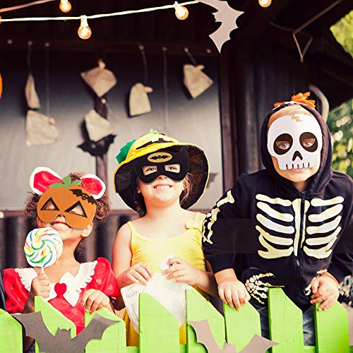 Funme Halloween Felt Masks for Kids 4 Pcs